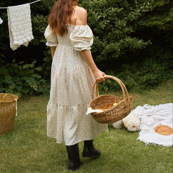 Nothing Fits But - Kiko Dress in Floral Gauze XL - Picture 3 of 11